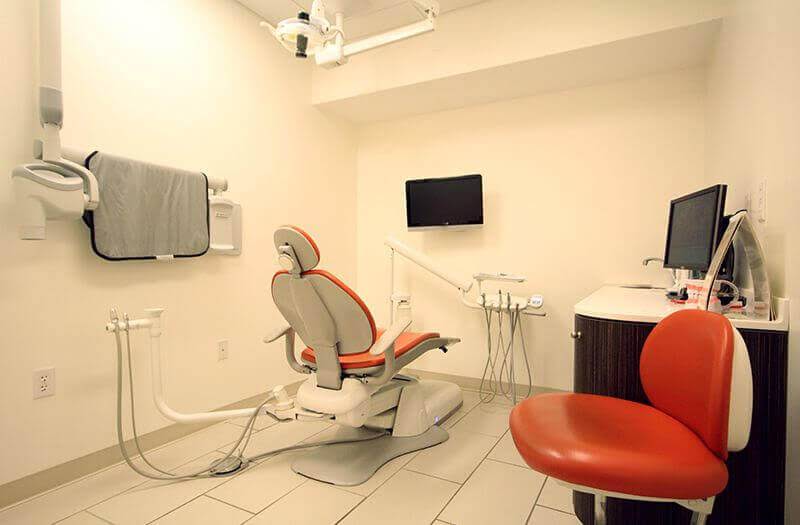 Newton Smile Centre exam room in Newton Centre, MA